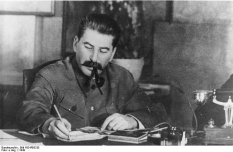 Stalin writing